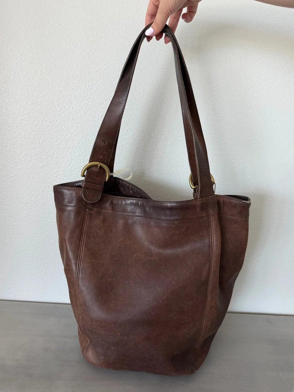 Vintage Coach SoHo Mahogany Leather Tote Shoulder Purse